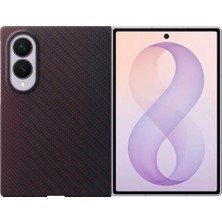 Samsung Galaxy Z Fold8 Karbon Magnet Kılıf - Kırmızı
