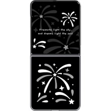 Samsung Galaxy Z Flip8 Flipsuit Kılıf (Fireworks) - Siyah