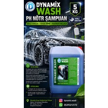 Dynamix Wash Ph Nötr Oto Şampuanı (Phdengeli) 5 kg (Boyaya ve araç üzeri uygulamalara zarar vermeyen şampuan) ESANSLI