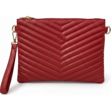 Sanmorris Kadın Suni Deri Ayarlanabilir Çapraz ve El Askılı Portföy, Clutch Çanta