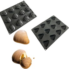 Pavoni Sfogliatella Silikon Kalıp 77 x 71,5 mm h:35 mm