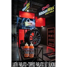 Ribbon Car Wax 2 Li Set  Torpido Parlatıcı Süt Sülükon+ Lastik Parlatıcı  1 kg lık