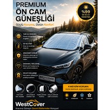 Marvielle Tesla Model Y Için Metalize Ön Cam Güneşliği, Uv Koruma - Oto Güneşlik Perde