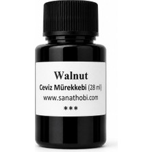 Sanathobi Walnut Ceviz Mürekkebi Gölge Yazı, Copperplate Mürekkebi, Ceviz Rengi 28ML-1 Ad
