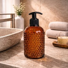 Ang Design Yıldız Cam Sıvı Sabunluk - Amber