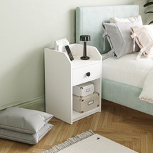 Eco Room Toledo Komodin - Beyaz - 64X36X40 cm
