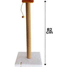 Marvielle Stepli Beyaz Kedi Tırmalama Tahtası 82CM ile Güçlü Tırnak Bakımı - Kedi Tırmalaması