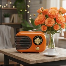 Marvielle Vintage Turuncu ile Retro Dekorasyon Şıklığı - Nostaljik Radyo