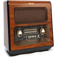 Marvielle Retro Analog Radyo, Bluetooth ve Mp3 Destekli, Şık Tasarım - Nostaljik Radyo