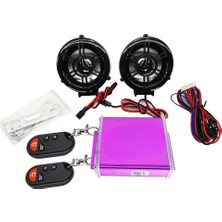 GMS Motosiklet Müzik Çalar Alarm Seti Bluetooth Özellikli Siyah