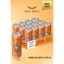 Max Brew Caramel Soğuk Kahve 250 ml 12 Adet