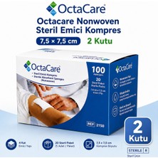 Octacare Nonwoven Steril Emici Kompres 7,5×7,5 cm Kutulu (2 Kutu)