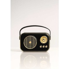 Marvielle Retro Görünümlü Taşınabilir Bluetooth Hoparlör, Yüksek Ses Kalitesiyle Fark - Nostaljik Radyo