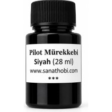 Sanathobi Pilot Parallel Pen Mürekkebi, Kaligrafi Pilot Mürekkebi, Koyu Siyah Ink 28ML-1 Ad