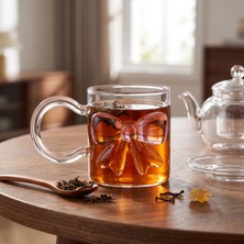 MİEN Mien Fiyonk Cam Kupa - Şeffaf - 400 ml