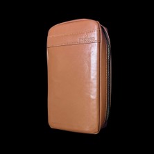 Firebird Seyahat Humidoru  Kahverengi Puro Deri Çantası