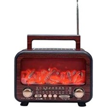 Marvielle Alev ve Şömine Efekli Solar Enerjili Radyo ile Atmosfer Yarat - Nostaljik Radyo