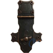Marvielle Anahtarlı Sandık Askısı, Oksit Kaplama, 40X65MM - 1 Adet - Koruyucu ve Kilit