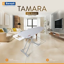 Marvielle Beyaz Tamara Ütü Masası Kol Aparatlı, Kolay ve Güvenli Kullanım - Ütü Masası ve Aksesuarı