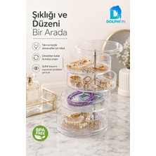 Marvielle Kapaklı Pamukluk ve Kulak Çubuğu Kutusu - Banyo ve Makyaj Düzeni - Makyaj & Takı Organizeri