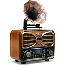 Marvielle Nostaljik Gramafon ve Bluetooth Radyo - Retro Tasarım - Nostaljik Radyo