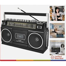 Marvielle Nostaljik Müzik Seti, Fm Radyo, USB ve Bluetooth ile Çok Fonksiyonlu - Nostaljik Radyo