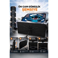 Marvielle Şemsiye Şekilli Katlanabilir Oto Güneşliği - Çocuklar ve Sürüş Keyfi - Oto Güneşlik Perde