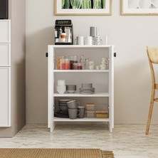 Eco Room Zamora Çok Amaçlı Dolap - Beyaz - 82X38X62 cm