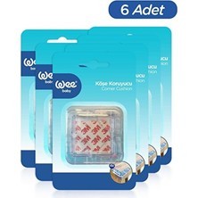 Marvielle Vidasız Bebek Köşe Koruyucu, 4'lü Paket, Güvenli ve Şık Tasarım - Koruyucu ve Kilit
