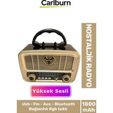 Marvielle Yüksek Sesli Retro Bluetooth Radyo ve Mp3 Çalar - Nostaljik Radyo