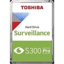 10 Tb Toshiba S300 Pro 7200RPM 512MB Sata3 180TB/Y (MD10ADA10TV) 7/24 Güvenlik D
