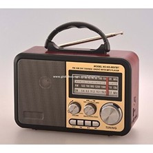Marvielle Şarjlı Bluetooth Radyo - Fm, USB ve Sd Kart Desteği - Nostaljik Radyo