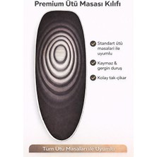 Marvielle Xl Premium Ütü Masası Kılıfı Seti, Süngerli Koruma ve Konforlu Kullanım - Ütü Masası ve Aksesuarı