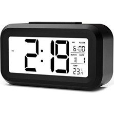 Marvielle LCD Ekranlı, Sensörlü ve Dijital Masa Saati, Alarm Özelliği - Alarm Saatli Radyo