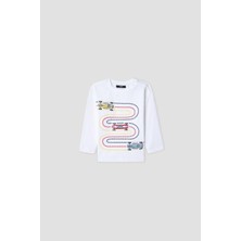 B&G Erkek Bebek Beyaz Tshirt