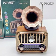 Marvielle Tws Bluetooth Speaker, Retro ve Ahşap Tasarım - Nostaljik Radyo