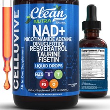 Clean Nutraceuticals Nad Resveratrol Supplement Liquid Drops 120 ml