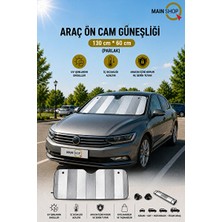 Marvielle Vantuzlu Parlak Ön Cam Güneşlik, Sedan Araçlar Için Uygun - Oto Güneşlik Perde