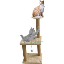 Marvielle Bej Renkli Mega Boy Step Kedi Tırmalama Tahtası - Rahat Tırmalama ve Oyun A - Kedi Tırmalaması