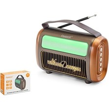 Marvielle Taşınabilir ve Çok Fonksiyonlu Nostaljik Bluetooth Hoparlör - Nostaljik Radyo