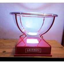 Saturno78 Smir Red Fanuslu Metal LED Işıklı Kova