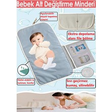 Marvielle Sivı Geçirmez Bebek Bakım Örtüsü ve Alt Değiştirme Matı - Bebek Bakım Çantası