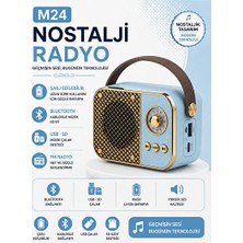 Marvielle Bluetooth ve USB Destekli , Kablosuz Müzik Deneyimi - Nostaljik Radyo