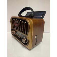 Marvielle Solar Panel ile Çalışan ve Müzik Çalar - Nostaljik Radyo