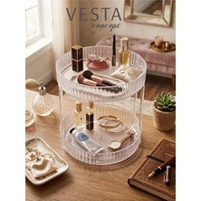 Marvielle Çok Amaçlı Döner Organizer - Mutfak, Banyo ve Makyaj Için Uygun - Makyaj & Takı Organizeri