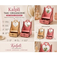 Marvielle Kalp Şeklinde Takı Organizeri, Zarif ve Fonksiyonel Saklama Çözümü - Makyaj & Takı Organizeri