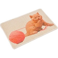 Marvielle Resimli Hasır Kedi Tırmalama Paspası 40X60 cm - Kedi Tırmalaması