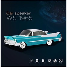 Marvielle Nostaljik 1965 Araba Tasarımlı Bluetooth Hoparlör, Kablosuz Müzik Keyfi - Müzik Kutusu