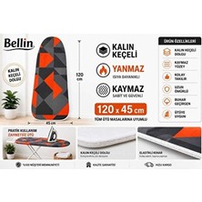Marvielle Turuncu Benekli Keçeli Ütü Masası Kılıfı 120X45 cm - Ütü Masası ve Aksesuarı