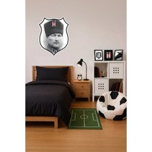 Beşiktaş Duvar Sticker Atatürk 60 cm - Lisanslı Orijinal